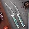 Amazon SENKEN 4 Piece Damascus Steak Knife Set Umi Collection