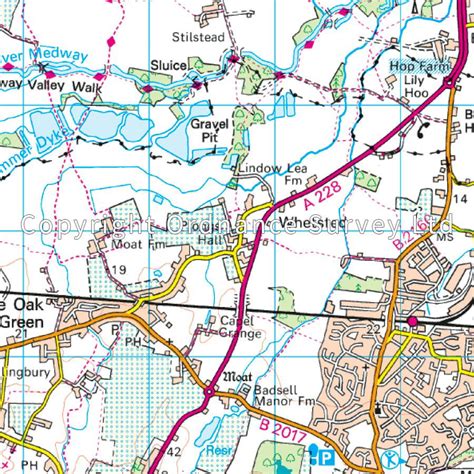 Lr 188 Maidstone The Weald Of Kent Topografische Wandelkaart Royal