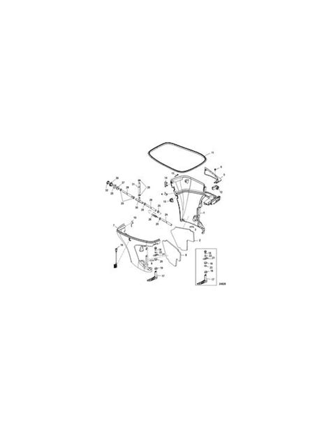 Cache Plastique Chappement Origine Moteurs Hors Bord Mercury