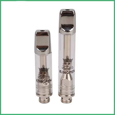 New Kingpen 710 Vape Cartridge Ceramic Coil 510 Thread Pyrex Glass Thick Oil Cartridge Atomizer