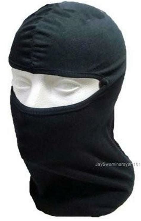 Black Balaclava Ninja Mask Full Face Liner Helmet Ebay