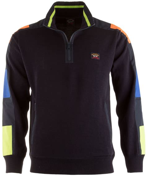 Paul & Shark Multicolor Sleeve Contrast Pullover Navy | Jan Rozing Men ...