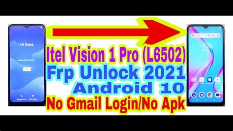 Itel Vision 1 Pro L6502 Android 10 Frp Bypass Without Pc 2021