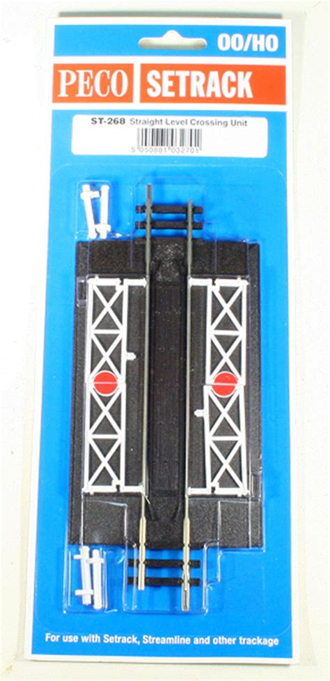 Peco Setrack St Straight Level Crossing Unit M K Model Railways