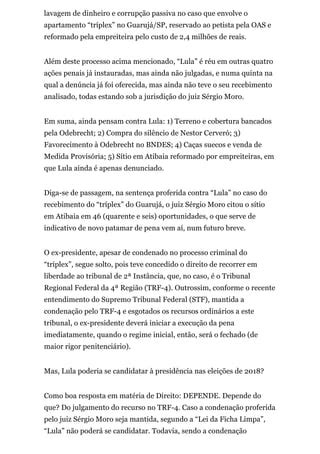 Ex Presidente Lula Entenda PDF