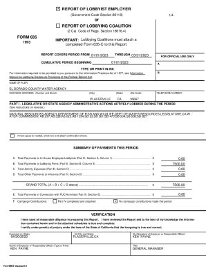 Fillable Online Fillable Online Report Of Lobbyist Employer Report Fax