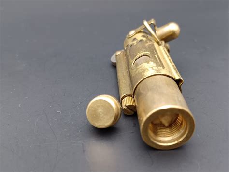 Antique Brass Petrol Lighter Ww Windshield Trench Art Lighter