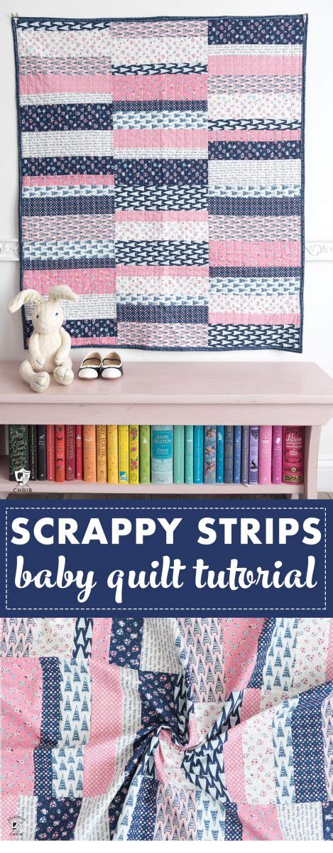 Easy Scrappy Strips Baby Quilt Pattern Polka Dot Chair