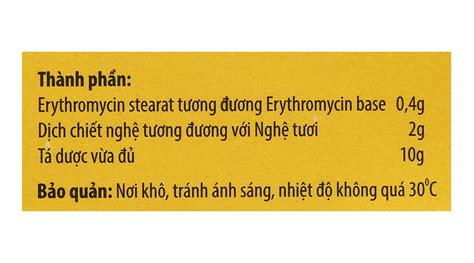 Kem Bôi Da Erythromycin Nghệ Nam Hà Tuýp 10g