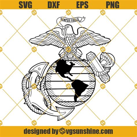 Paper Stationery Marines Eagle Globe Anchor Logo Instant Download Png