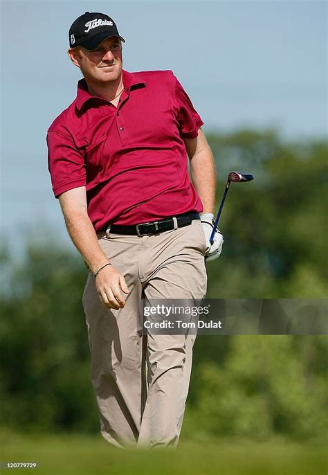 Gareth Wright Of Wales Looks On During Day One Of The Powerade Pga