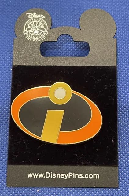 Disneys The Incredibles I Shield Logo Pixar Collector Pin Back £1219