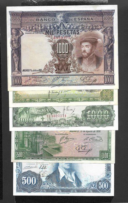 Spain X X Pesetas Various Dates Catawiki