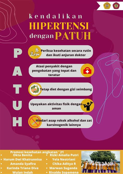 Poster Hipertensi Tekanan Darah Tinggi Poltekkes Kemenkes Bengkulu