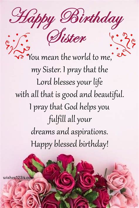 Sister Birthday Wishes Quotes Images Elsy Norean