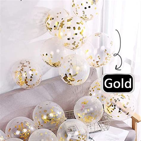 AUSYDE Rose Gold Konfetti Luftballons Party Ballons 30 5 Cm Glitter