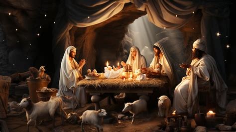 Premium AI Image | Jesus Manger ping dou Bethlehem Christmas isolated ...