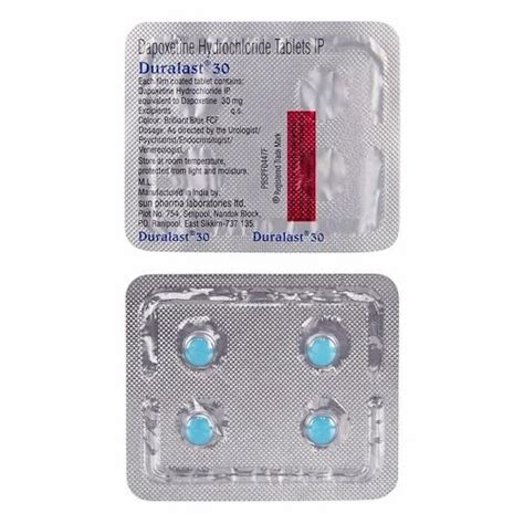 Duralast Mg Tablet At Rs Stripe Dapoxetine Tablet In Nagpur