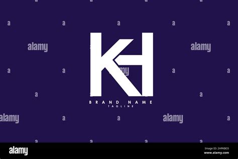 Letras Del Alfabeto Iniciales Monograma Logo Kh Hk K Y H Imagen Vector De Stock Alamy