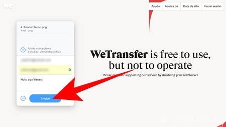 C Mo Enviar Un Archivo Por Wetransfer