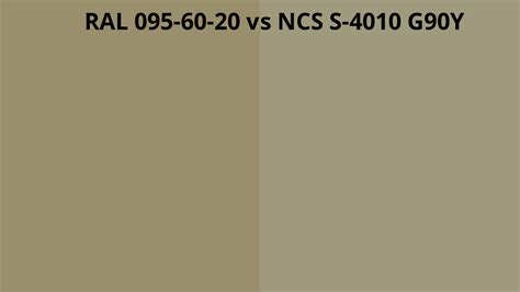 Ral Vs Ncs S G Y Ral Colour Chart Uk