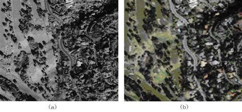 Original Remote Sensing Image A Ikonos Panchromatic Image B