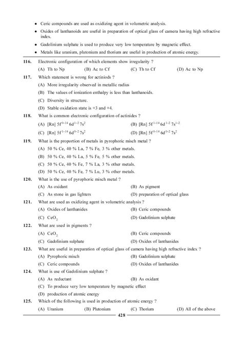 Jee Neet Chemistry Question Bank For D And F Block Elements Aglasem