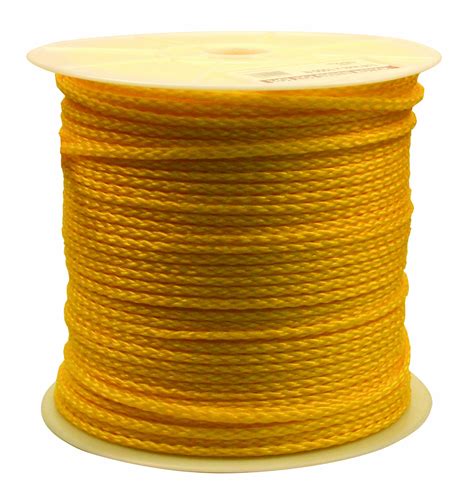 Rope King Hbp Y Hollow Braided Poly Rope Yellow Inch X