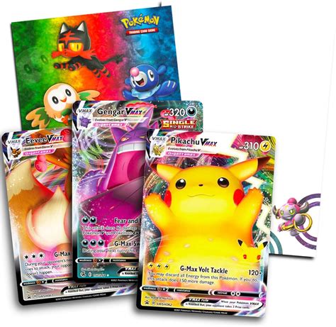 Buy 3 Vmax Cards Pack With Ultra Rare Pokemon Vmax Cards Notebook Stickers Authentic Real