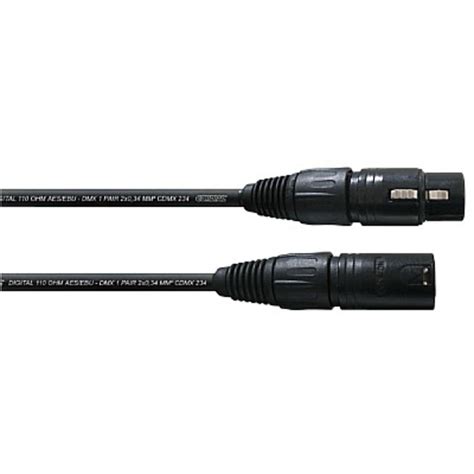 Cordial Dmx Kabel Xlr Pol M Neutrik Stecker Schwarz Music Store