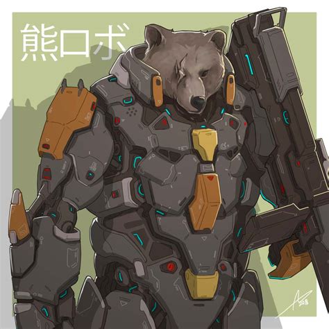 Mecha Animals Bear By Aiyeahhs On Deviantart Fiction Idea Mecha