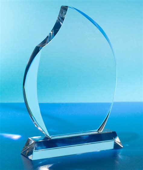 Trophée en verre Flamboyant TS LASER 3D