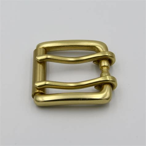 Double Rod Roller Bucklesolid Brass Rolling Bar Buckle Double Tongue