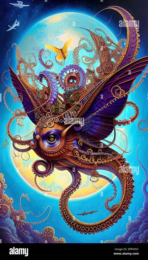 Fantasy Flying Creature Stock Photo - Alamy