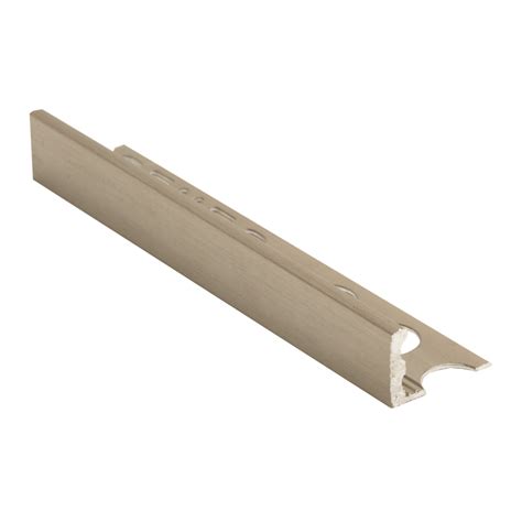 Genesis Straight Edge Brushed Nickel Tile Trim Esa Buy Online