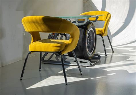 Formula One Car Wheel Turned Into A Coffee Table