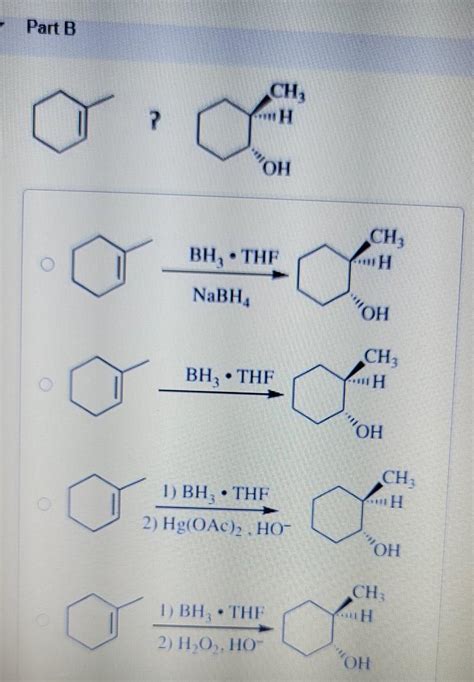 Solved Part A Oh Moeten Oh Hg Oac Nabh Oh Bh The Nabh Oh Chegg
