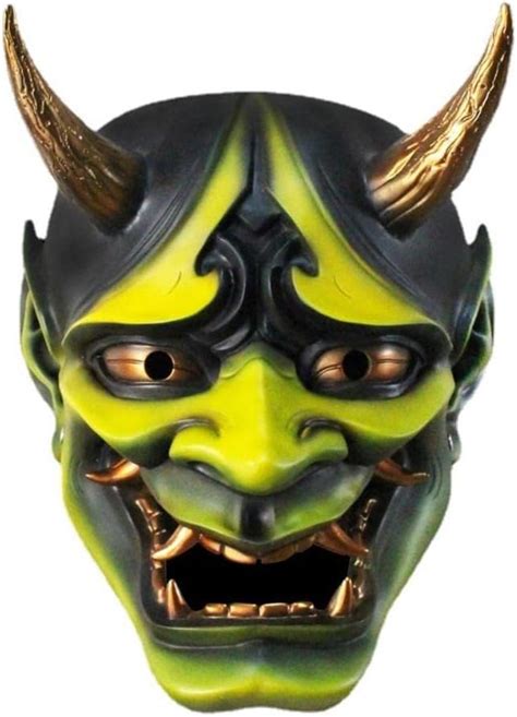 Kangmeile Japanische Samurai Maske Hannya Oni Samurai Harz Maske