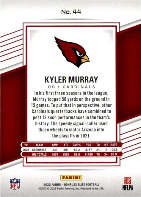 Elite Kyler Murray Arizona Cardinals Ebay