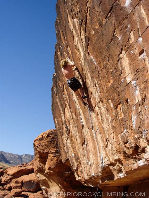 Mark Smith Climbing Ontario Rock Climbing