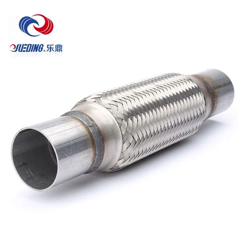 Universal Car Exhaust Flex Pipe With Extension Tube Flexible Pipe And