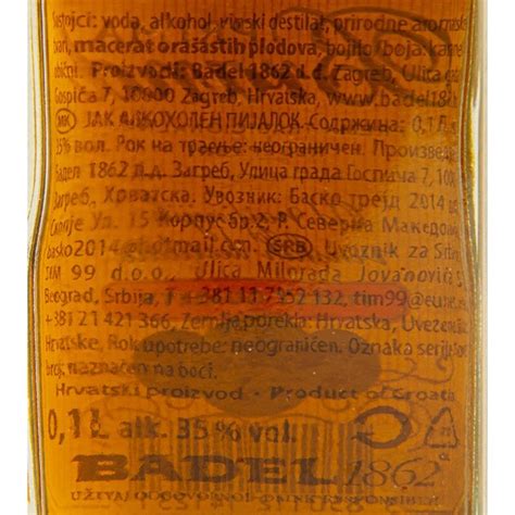 Badel Prima Brandy 01l Badel Ppk Bjelovar