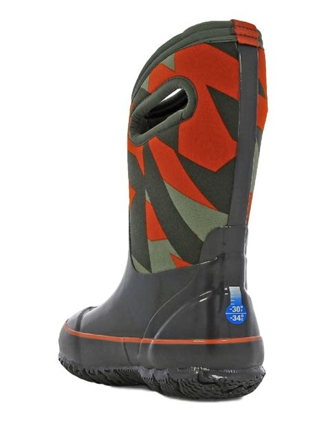 Bogs Muck Boots Boys Kids Classic Geo Pull On Waterproof Rubber 71996