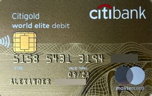 Bank Card Citigold World Elite Debit Citibank Russiacol Ru Mc