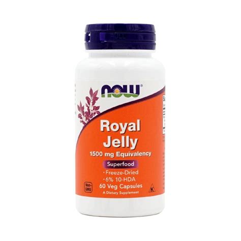 ローヤルゼリー ナウフーズ 1500mg 60ベジカプセル Now Foods Royal Jelly 1500 60 Veg