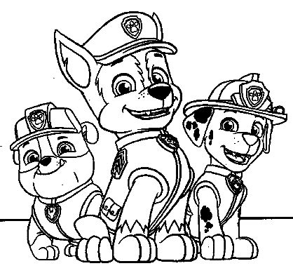 Marshall Paw Patrol Coloring Pages Printable for Free Download