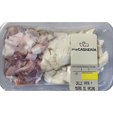 MECASKERIA Callo Pata Y Morro De Vacuno Peso Aproximado Bandeja 400 G