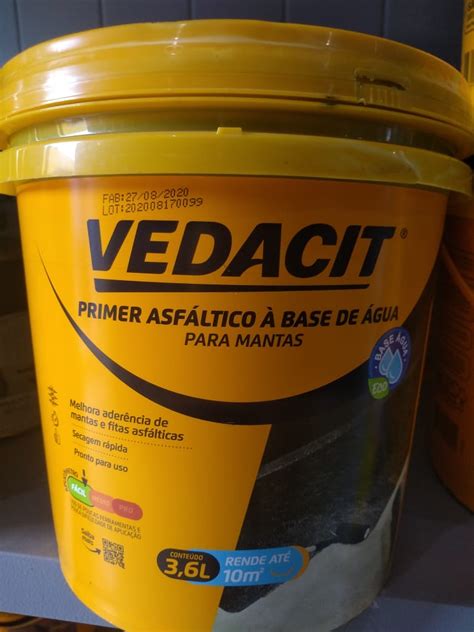 Primer Base Agua Eco L Vedacit Acheaki Materiais De Constru O