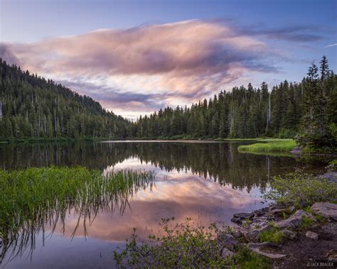 Deer Lake Sunset Olympic Peninsula Washington Mountain Photography