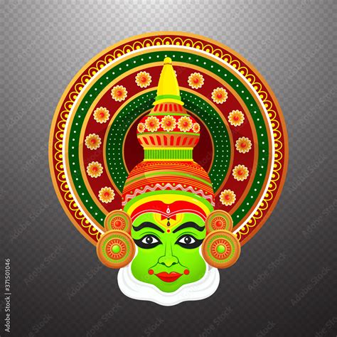 Happy Onam Draw Kathakali Dancer Face Onam Festival Dra Nbkomputer